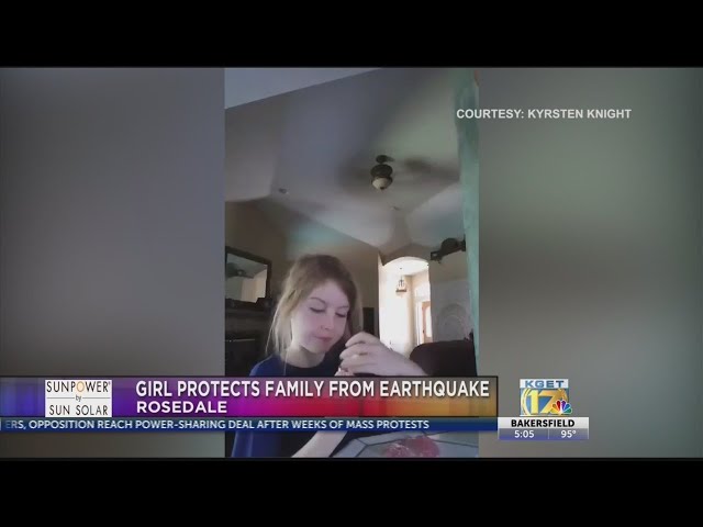 Eight-year-old Bakersfield girl protects family from earthquake