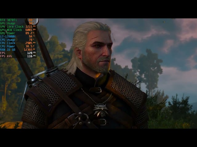 The Witcher 3 | 2K RTX 3070 8GB + i7 11800H  All Graphics Settings