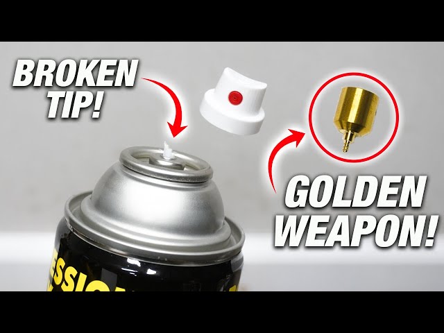 STOP Throwing Away Aerosol Spray Cans With BROKEN Nozzle Stem Tips! How To Save And Fix It! DIY