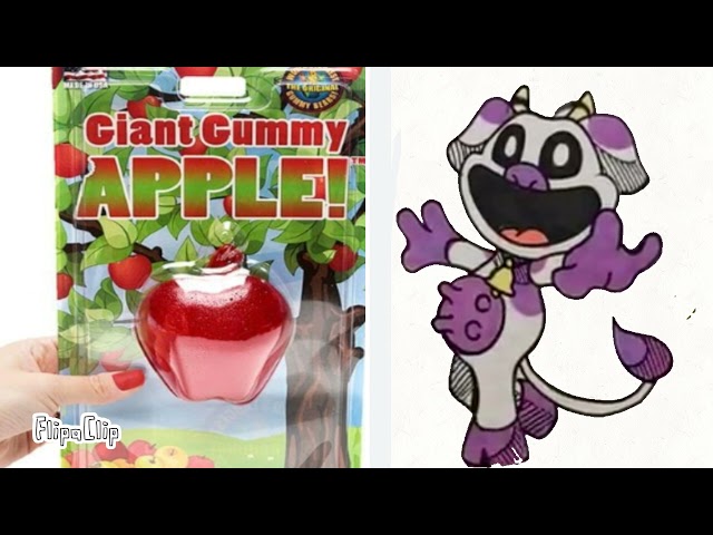 FORGOTTEN SMILEING CRITTERS AND THEIR FAVORITE GUMMY FOOD