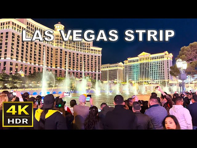 (4K HDR) Las Vegas Strip at Night | 2022
