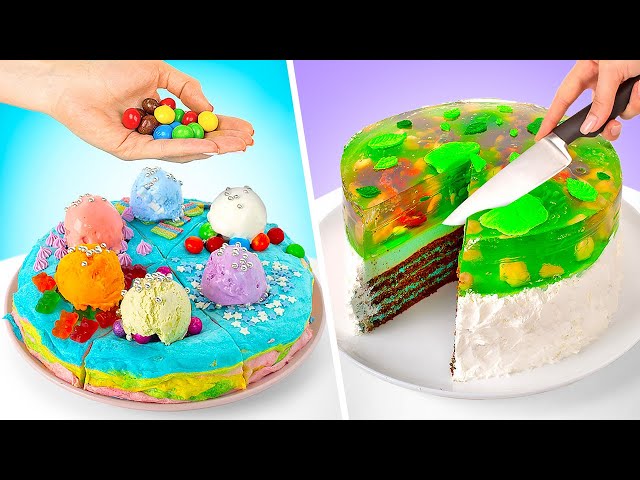 Wonderful DIY Jelly And Cotton Candy Cakes