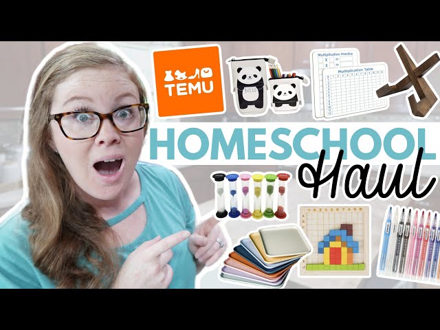 AMAZING Inexpensive Homeschool Haul || Temu Back to School Homeschool Finds