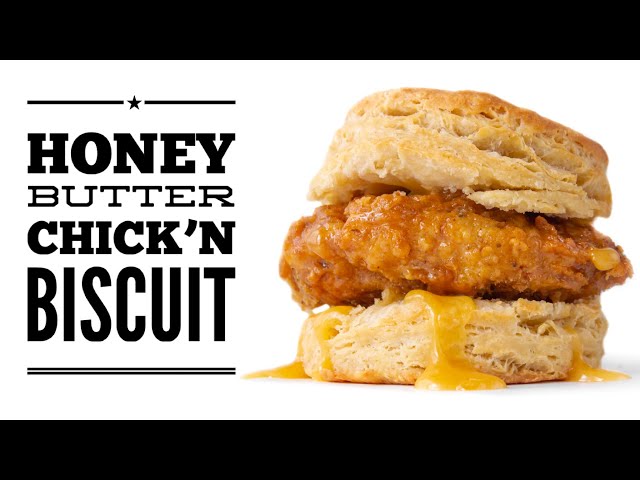 VEGAN HONEY BUTTER CHICKEN BISCUIT! The Classic by Whataburger but HOMEMADE!