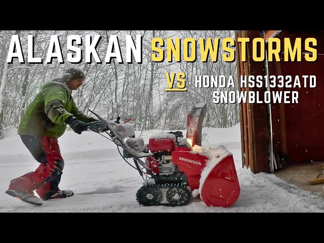 IS IT WORTH THE PRICE TAG? The 2024 Honda HS1332ATD Snowblower in Action after a Snowstorm in Alaska