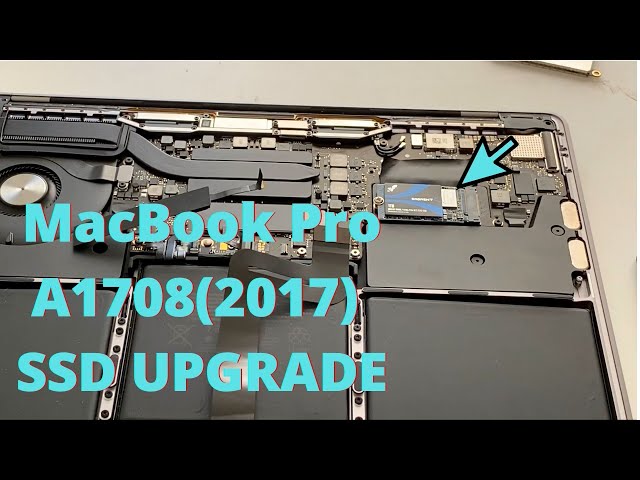 MacBook Pro A1708 (2017 model) NVMe SSD Upgrade