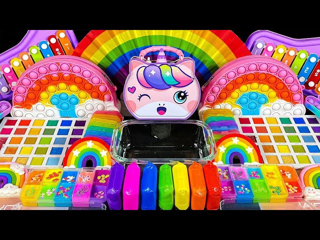 1 Hour Satisfying Slime ASMR | UNICORN Slime Mixing With Piping Bags And Rainbow | Satisfying Slime