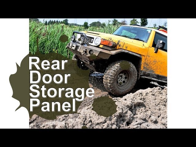 The Coolest! Rear Door Storage Panel/ Fold Down Table, FJ Cruiser
