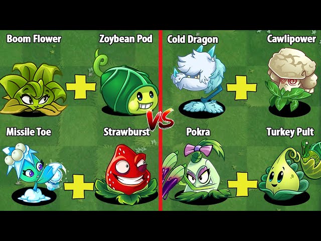 PvZ 2 Best Pair Plants Vs Team Zombies Part 4 - Which Team Plants Is Best?
