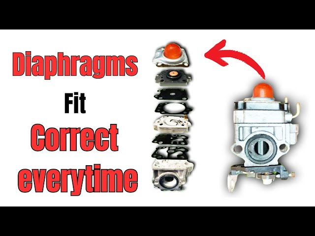 Simple Effective Procedure for Correct Diaphragm Positioning on Weed eater Carburetor