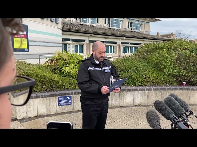 Chief Supt Glen Pavelin reads statement following Jaywick dog incident