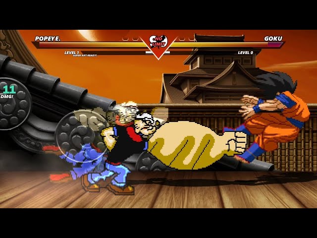 Popeye Vs Goku - Highest Level Incredible Epic Fight!