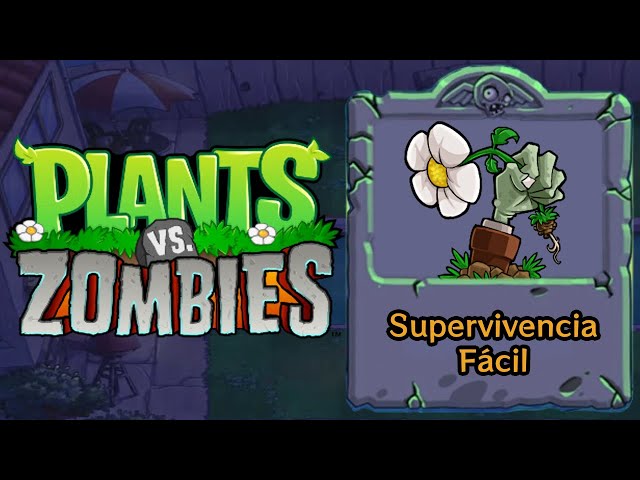 Plantas vs Zombis | Supervivencia Piscina Noche