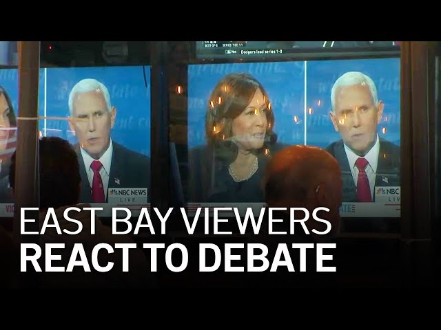 Viewers at Pleasanton Watch Party React to VP Debate