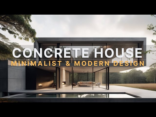 Embracing Simplicity: The Allure of Minimalist Concrete Houses