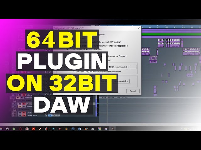 Make 64bit plugins work on a 32bit DAW and 32bit on 64bit.