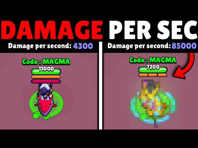 Who Can Deal the Most Damage in Seconds ?😨 (All 80 Brawlers DPS TEST)
