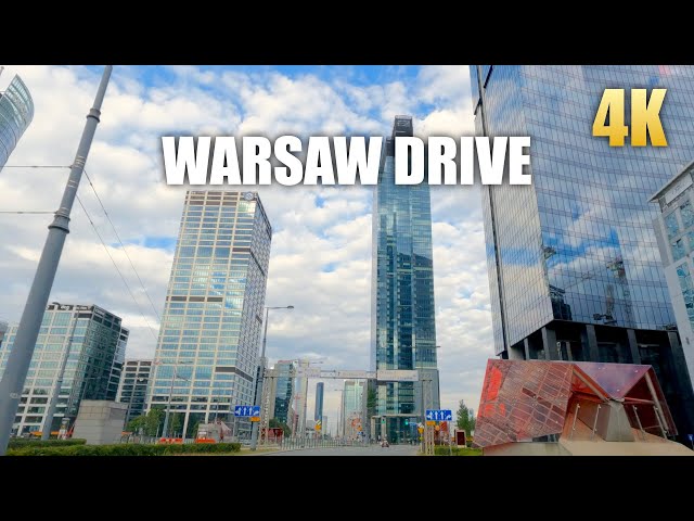 Warsaw 🇵🇱 Poland Drive (Ultra HD 4K 60FPS) Virtual Tour Driving Video