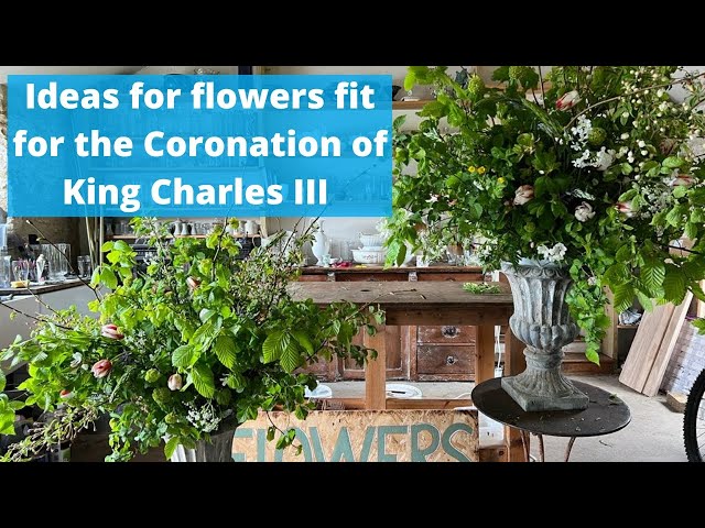 All British flowers for the Coronation - here we make two huge urns of flowers to celebrate