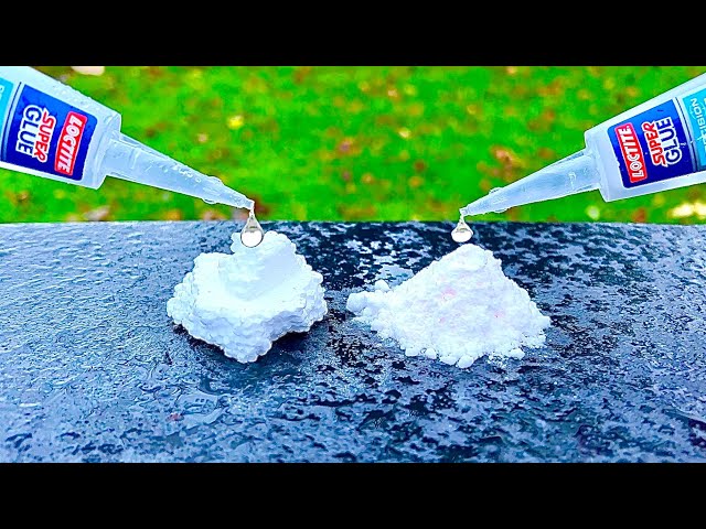 Styrofoam + baking soda and super glue! amazing idea to connect pvc pipes of different sizes