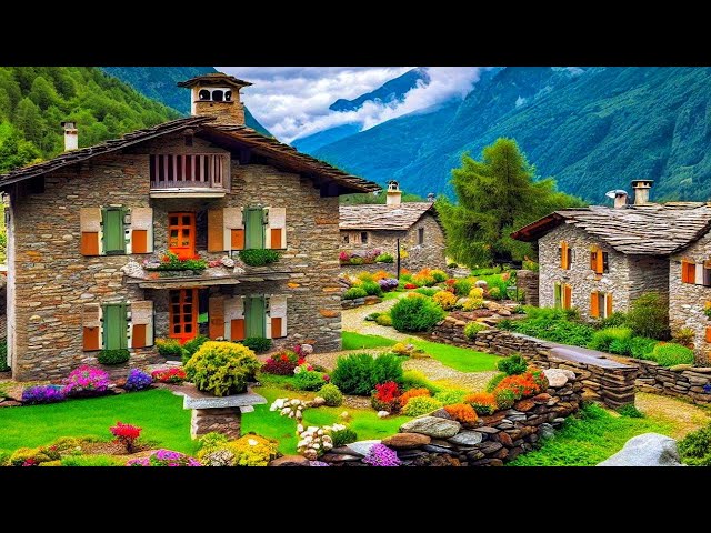 Maggia, Switzerland 4K -  A unique charming Swiss village in Maggia valley - Ticino