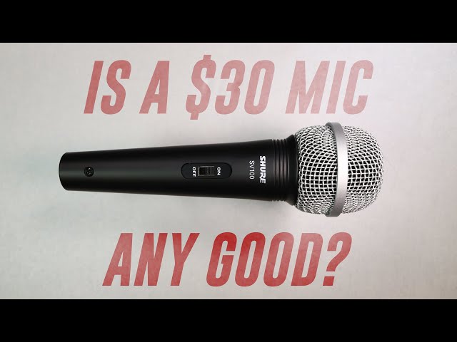 Shure SV100 Budget Mic Review / Test (Compared to XM8500, SM48, SM58)