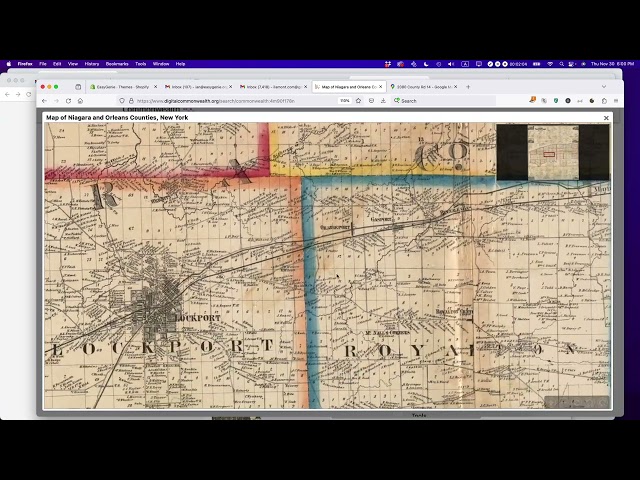 How to use old maps to locate genealogy records such as wills, deeds, and court records