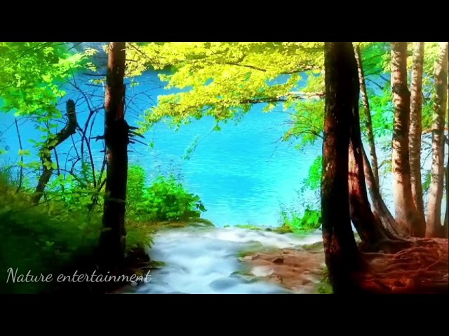 Relaxing music with the sound of running water~insomnia therapy #nature #relaxation #relaxing #deep