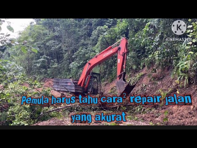 How to raise a small road using excavator/special for beginners