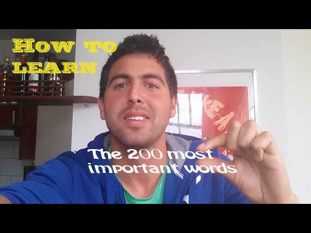 How to learn the 200 most important words