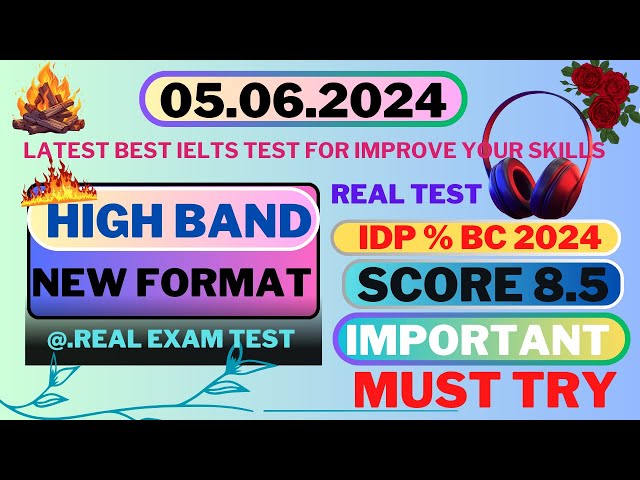 HOW TO GET BAND 9: IELTS LISTENING PRACTICE TEST 2024 WITH ANSWERS [REAL TEST IDP % BC ] 05.06.2024