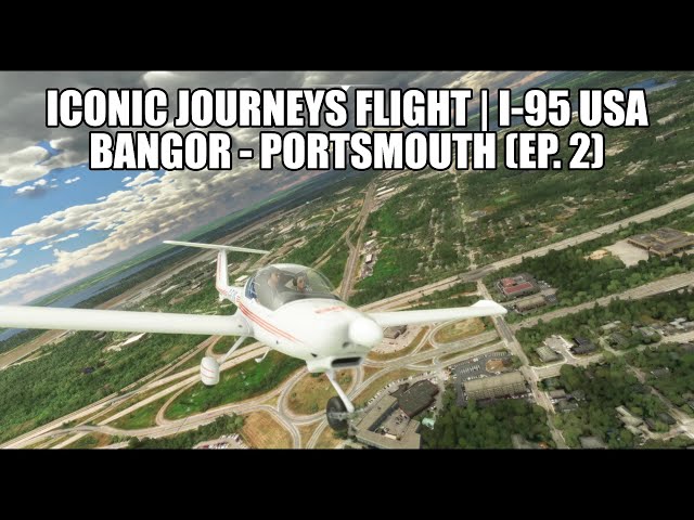 MSFS Iconic Route Flight - I-95 USA | Multi-let VFR Flight - Series 1 (Ep.2)
