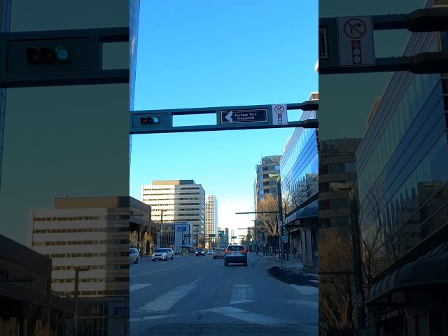 Jasper Avenue, Downtown Edmonton, Alberta, Canada
