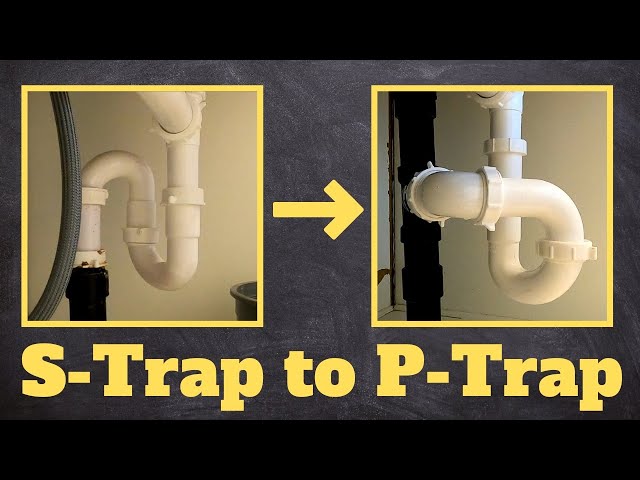 How to Replace S-Trap with a P-Trap | How Drain Plumbing Traps Work | Air Actuated Valve Install