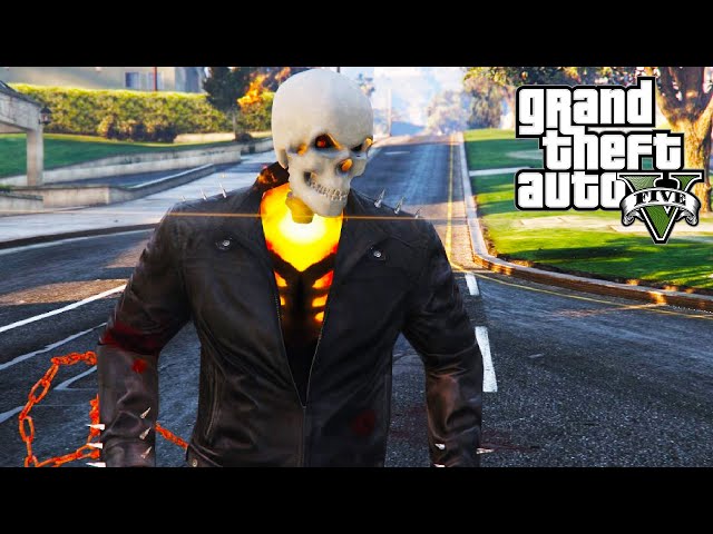 GHOST RIDER MOD! (GTA 5 Mods Funny Moments)