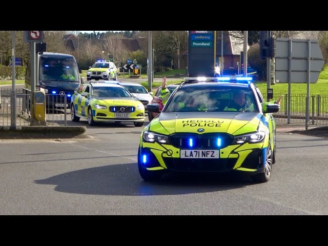STOP!! ARMED Police Escort CAT A MURDER SUSPECT Convoy to Cardiff Crown Court