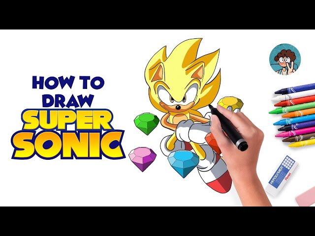 How to draw super sonic