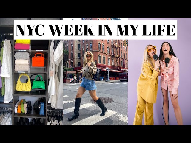 NYC week in my life: professional organizers change my LIFE, gals on the go shoot, prep for nyfw
