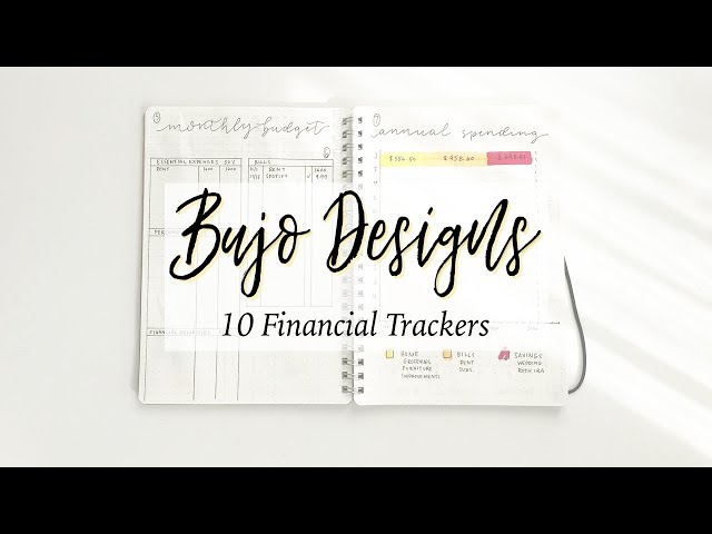 10 Types of Financial Trackers for Bullet Journaling