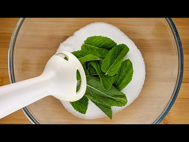 Mix the sugar with the mint! My family is shocked with the result! asmr food