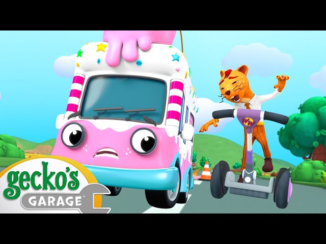 Rocket Ice Cream Truck Mayhem | Gecko's Garage | Cartoons For Kids | Toddler Fun Learning