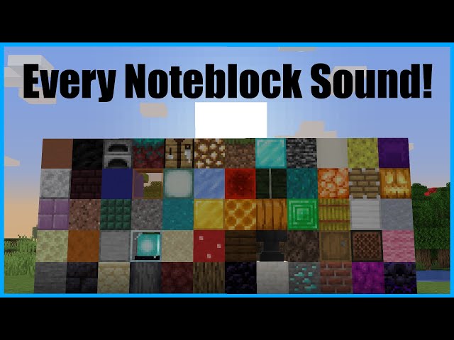 Every Noteblock Sound In Minecraft Short!