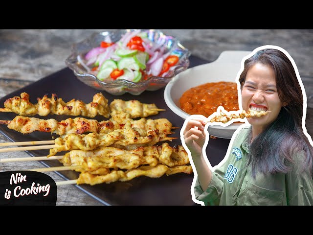 Delicious Thai CHICKEN SATAY Skewers Recipe (with Peanut Sauce)