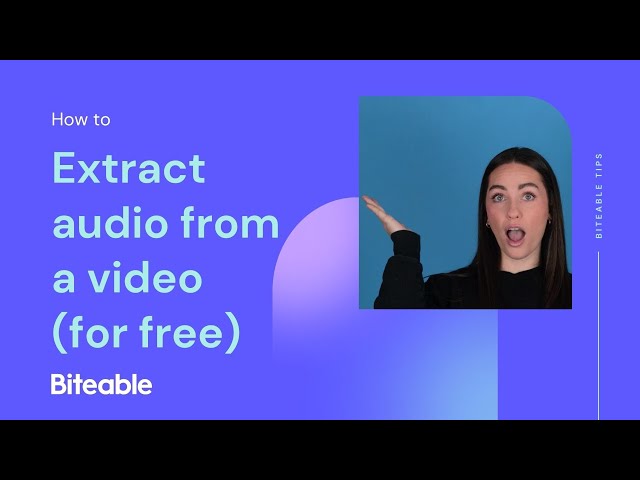 How to extract audio from a video for free