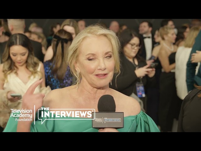 J. Smith Cameron ("Succession") at the 75th Primetime Emmys - TelevisionAcademy.com/Interviews