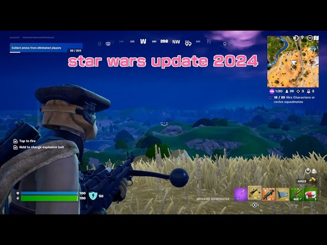 checking out the 2024 star wars update in fortnite