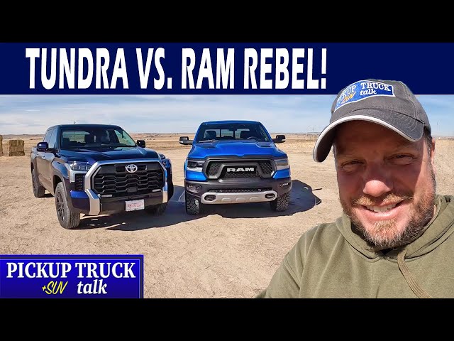 Truck Comparison! 2022 Toyota Tundra vs. 2022 RAM 1500 Rebel G/T