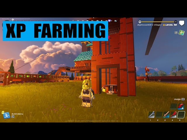 How to earn XP and not get booted for inactivity in Lego Fortnite XP Farming