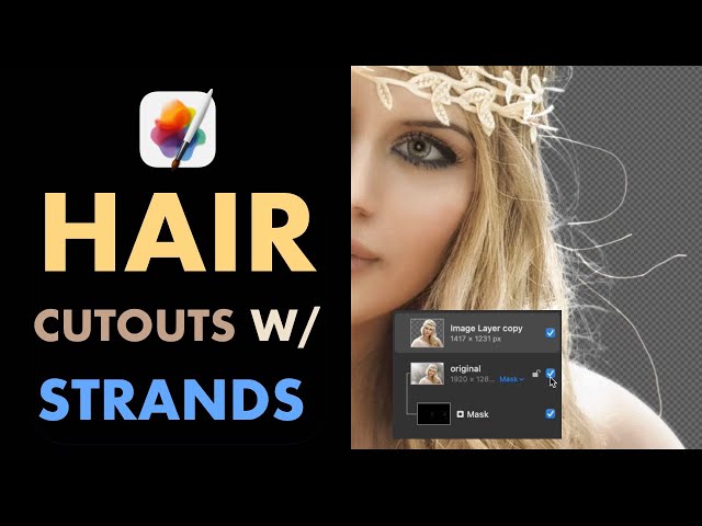 PIXELMATOR PRO: HAIR CUT OUTS WITH STRANDS THE RIGHT WAY