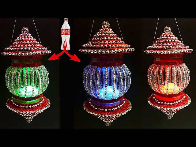 DIY:Lantern/Tealight Holder made from  Plastic Bottle|Best out of waste-Christmas decoration ideas
